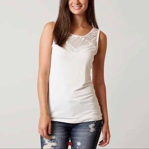 Buckle Off White Tank Top
